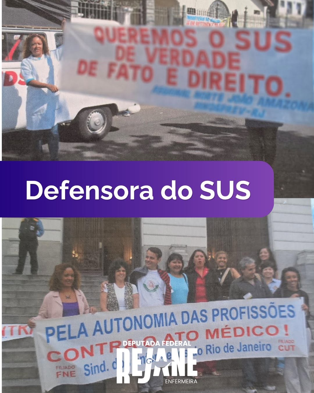 Imagem institucional da Enfermeira Rejane